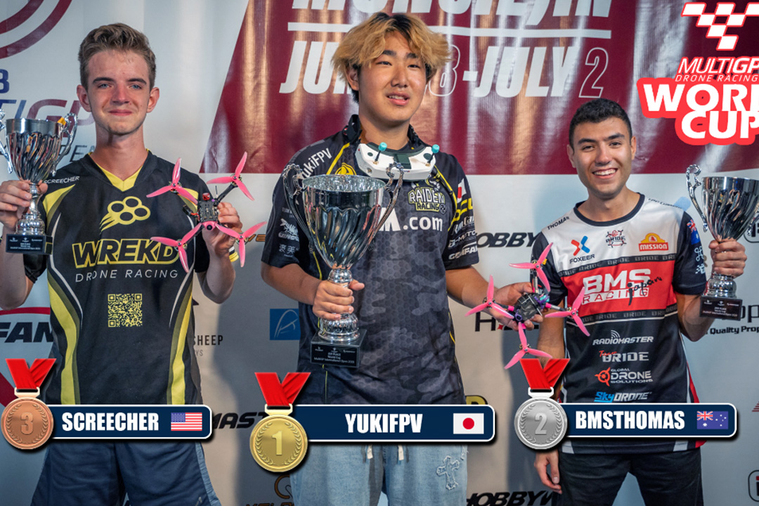 MultiGP IO World Cup event news | T-MOTOR cooperative team won first and second place